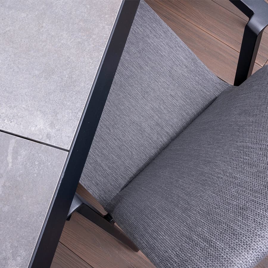 Iceland dining set with 6 high-back chairs and table 41