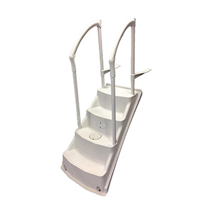 Marche Royale II avec 2 rampes en PVC - Perle
