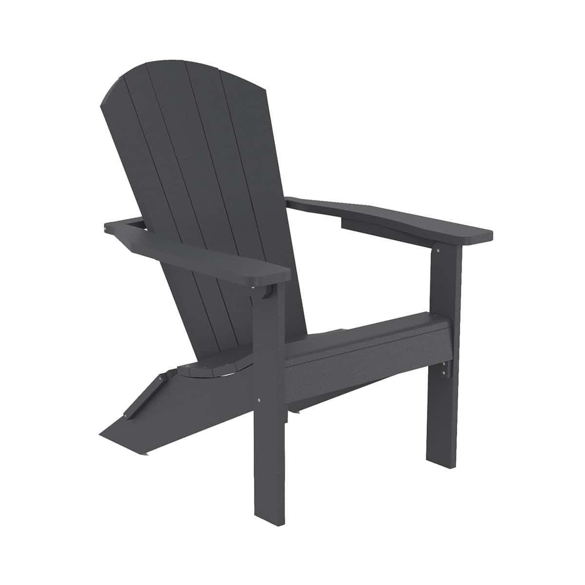 Classic Adirondack Armchair - Charcoal