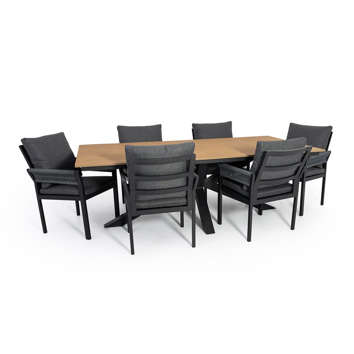 Ensemble à dîner Azalea - 6 chaises et Table rectangulaire