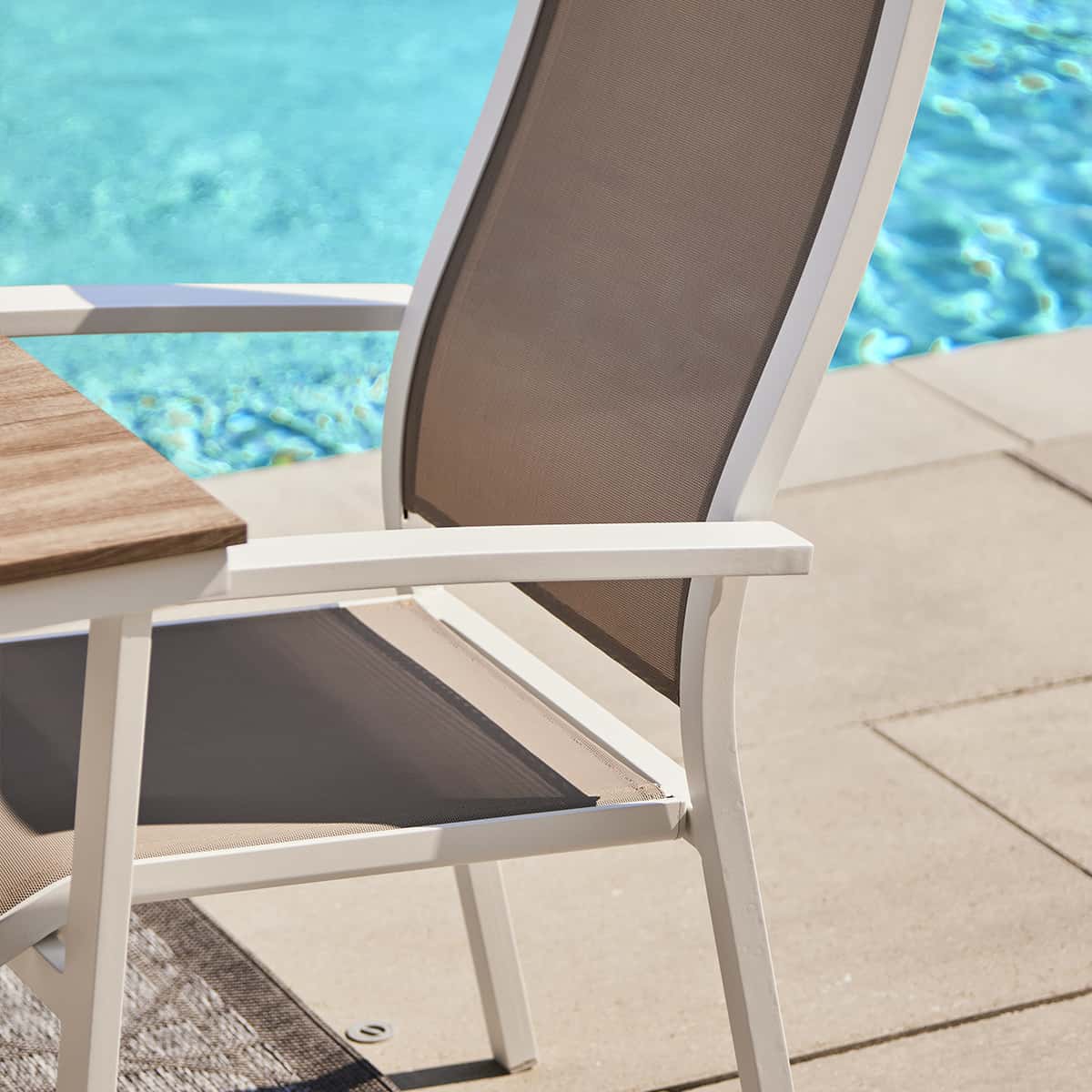 Provence dining set 6 Chairs and 1 Table 39'' x 79 - White