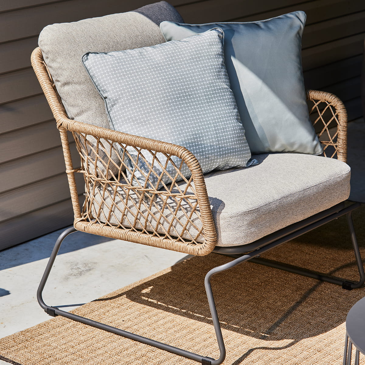 Ensemble conversation Iris - Gris foncé