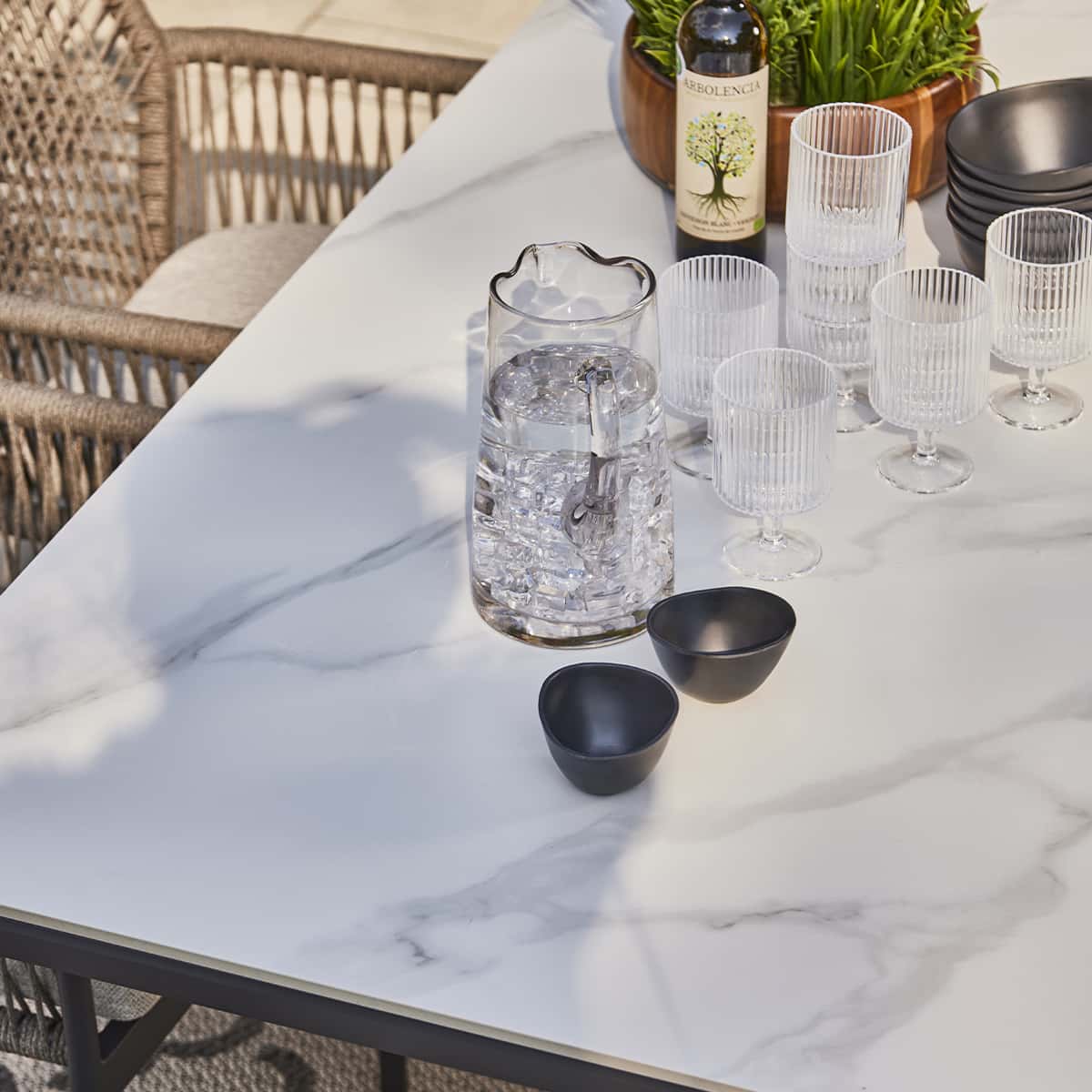 Table à diner rectangulaire Raja