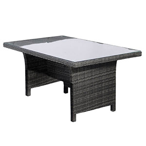 Valencia sectional dining - 2 tones black