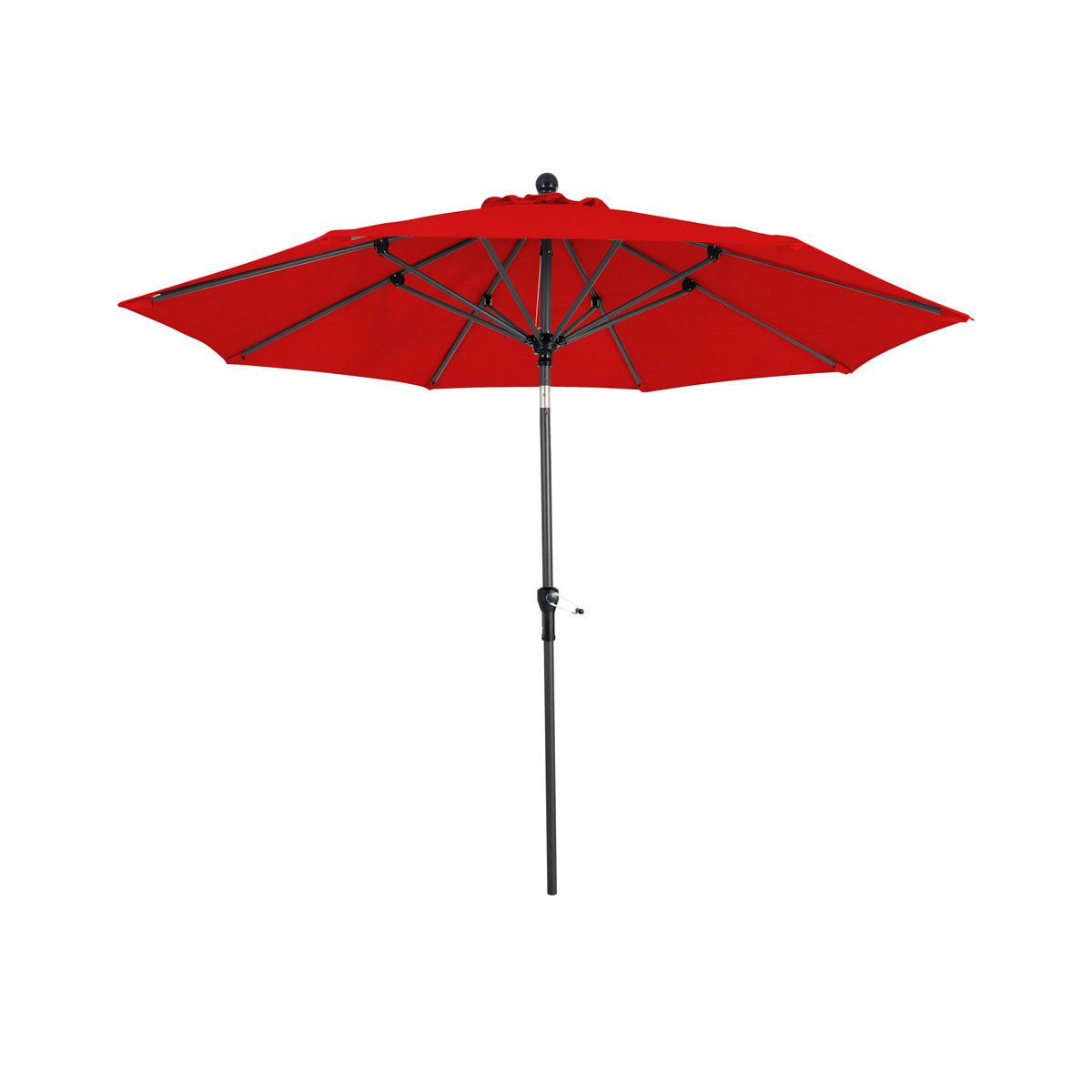 9' Deluxe market umbrella Sunbrella - Red