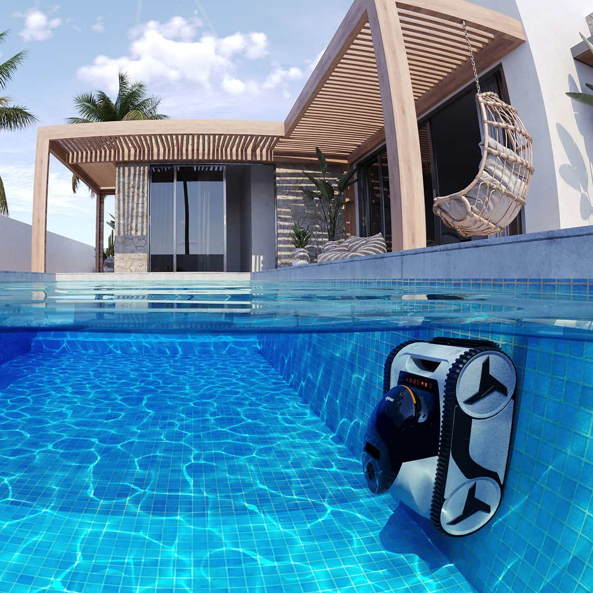 Robot nettoyeur sans fil autonomie 6 h  - MoovInverX