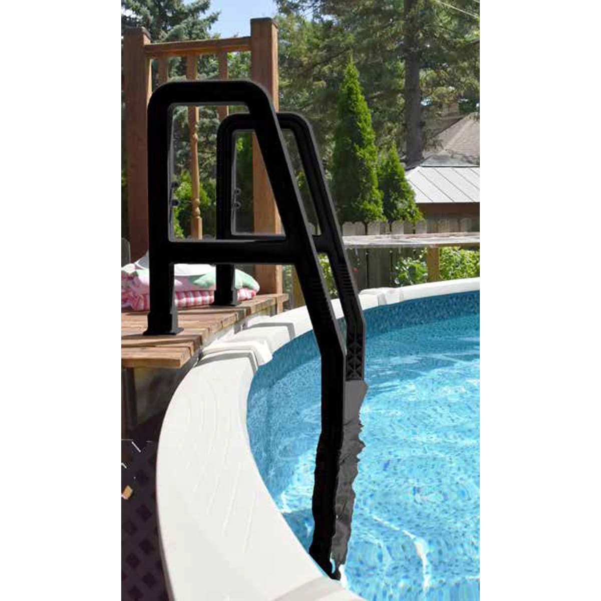 Replacement black resin deck ladder