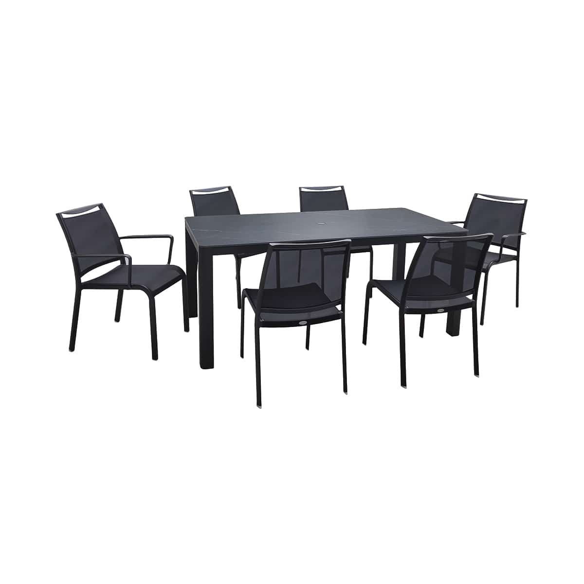 Dining set - 6 Como chairs & Hampshire table