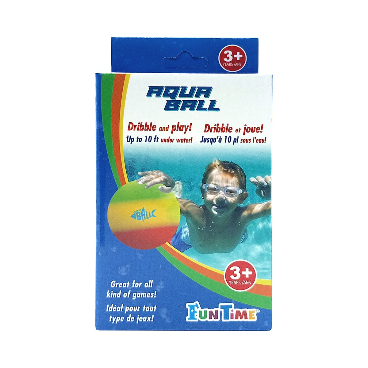 Ballon aqua multicouleur