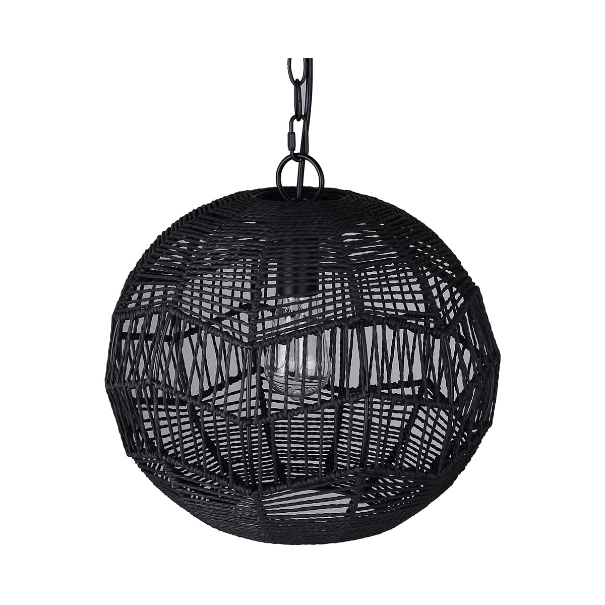 Luminaire suspendu Valence noir