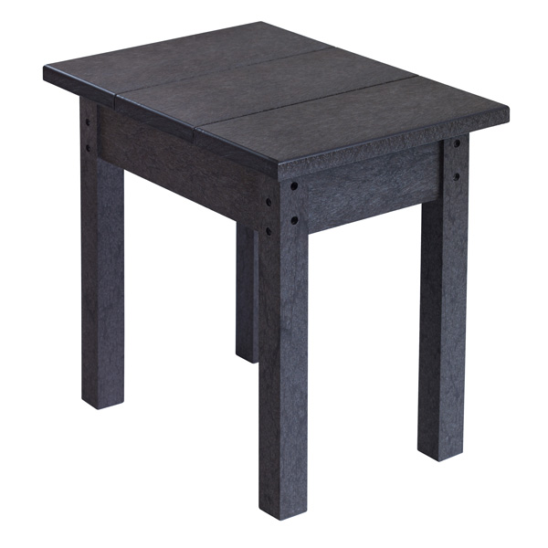 Petite table rectangulaire en plastique recyclé