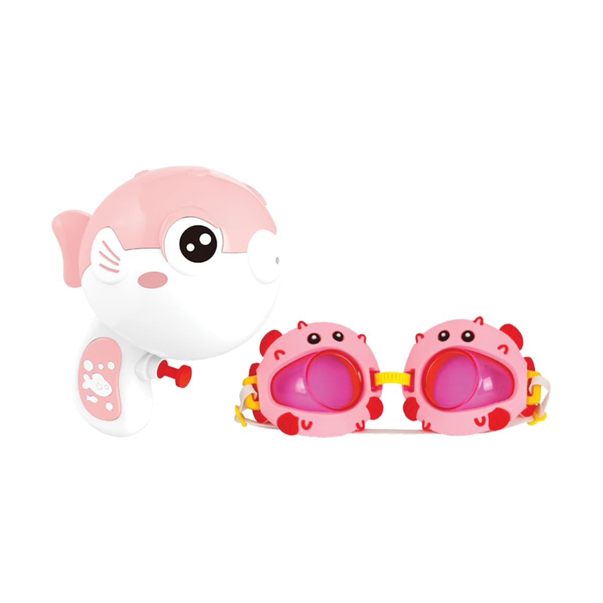 Pistolet à eau poisson avec lunettes de natation