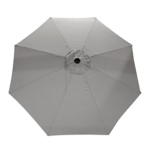 Parasol de marché 9' (2,7 m) - Noir / Gris