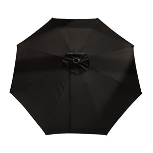Parasol de marché 9' (2,7 m) - Noir / Noir