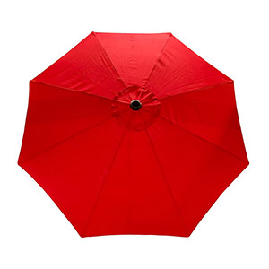 Parasol de marché 9' (2,7 m) - Noir / Rouge