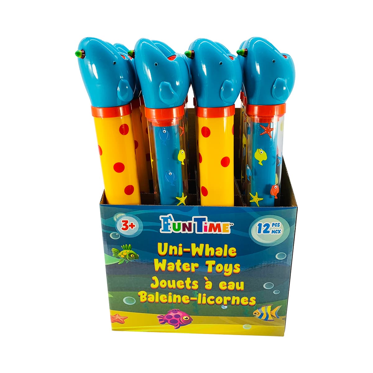 Jouets à eau baleine-licornes