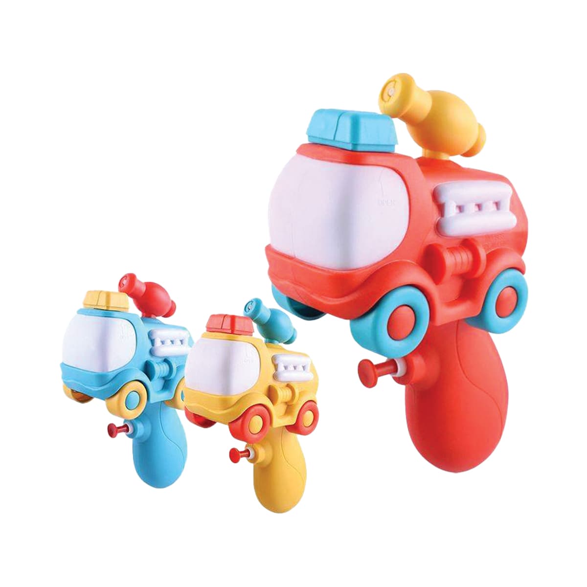 Mini pistolet à eau tortues et camions de pompier