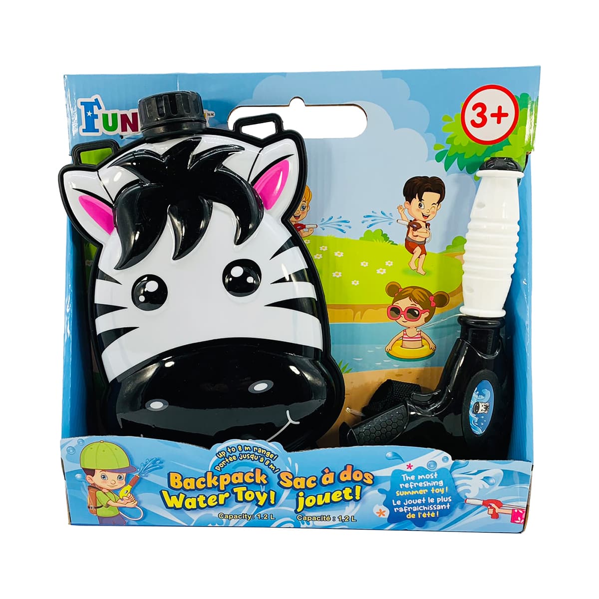 Zebra Water Backpack Toy