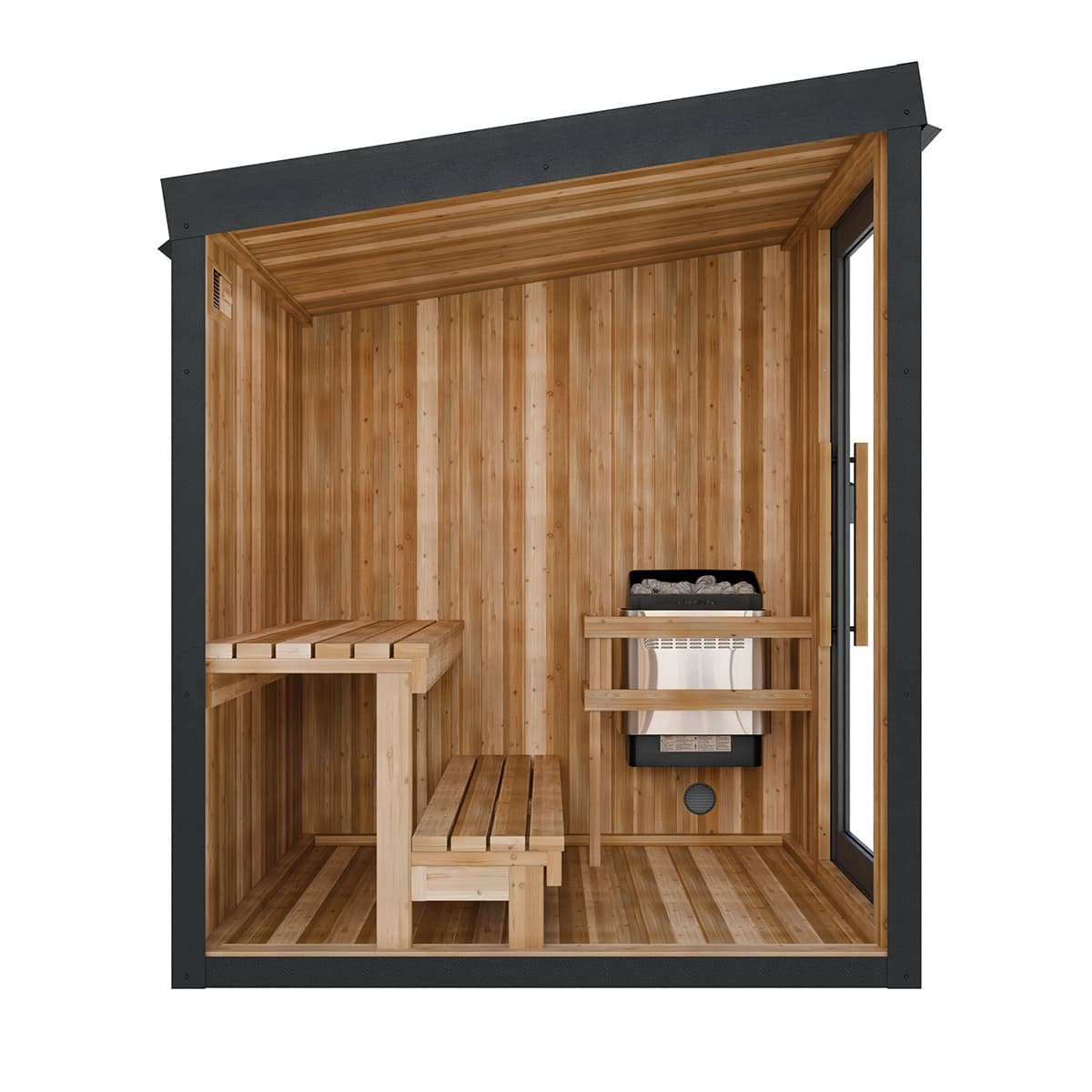 6' x 6' Red Cedar Outdoor Sauna