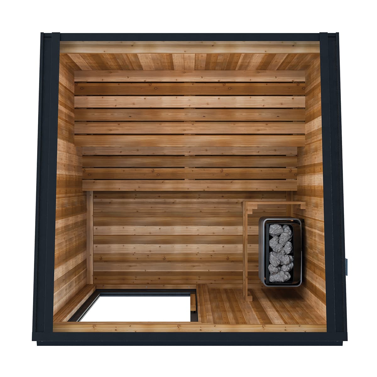 6' x 6' Red Cedar Outdoor Sauna