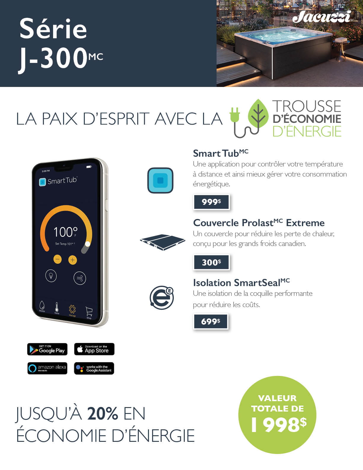 Spa J-335 Canyon - Smoked Ebony