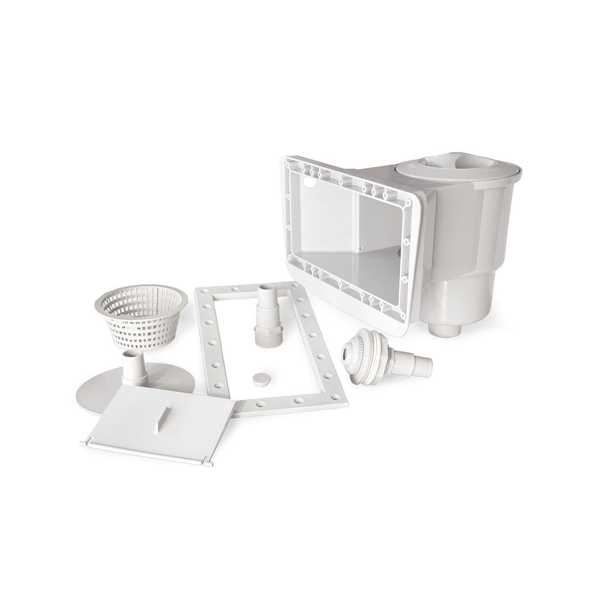 Écumoire murale complète à grande bouche blanc