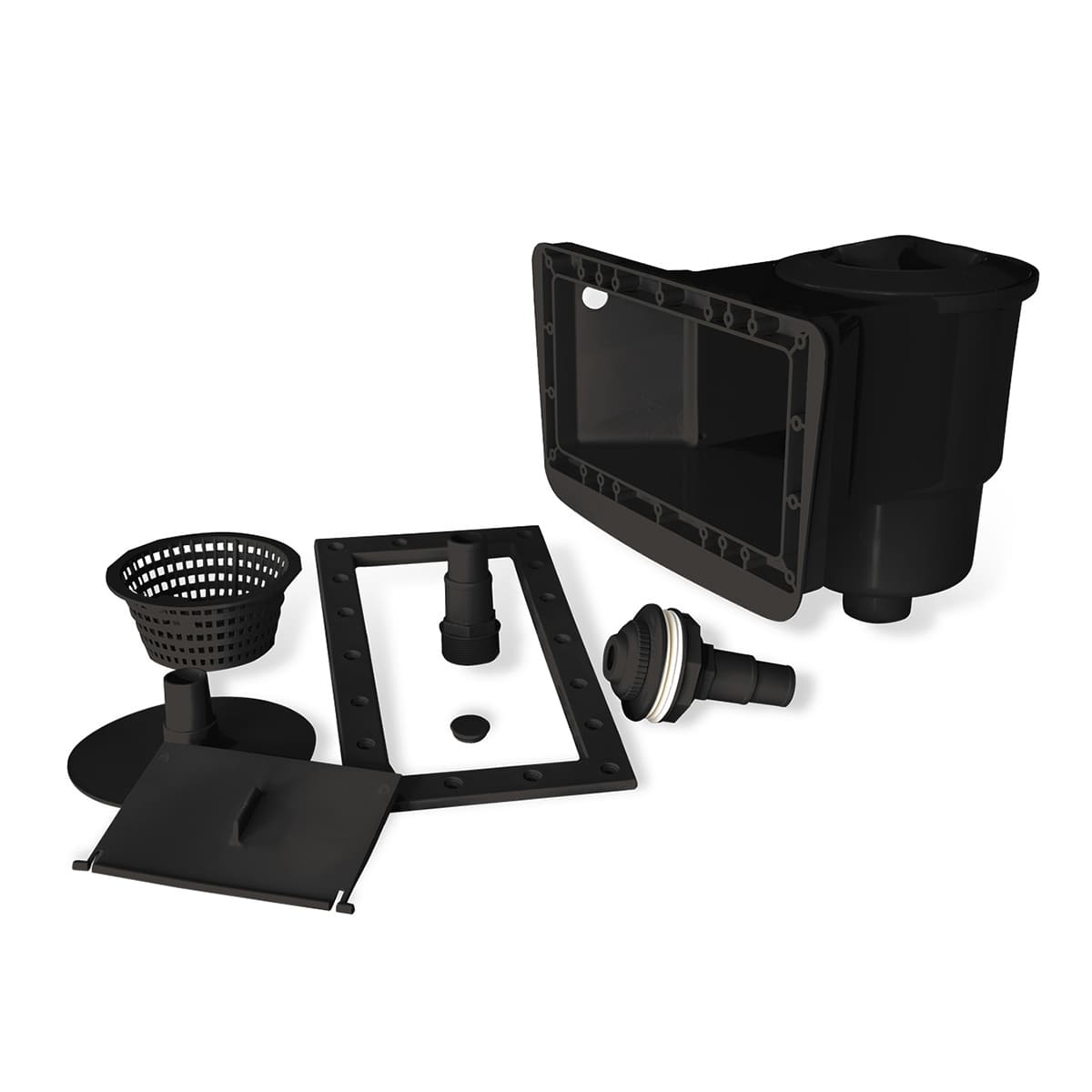 Écumoire murale complète à grande bouche noire