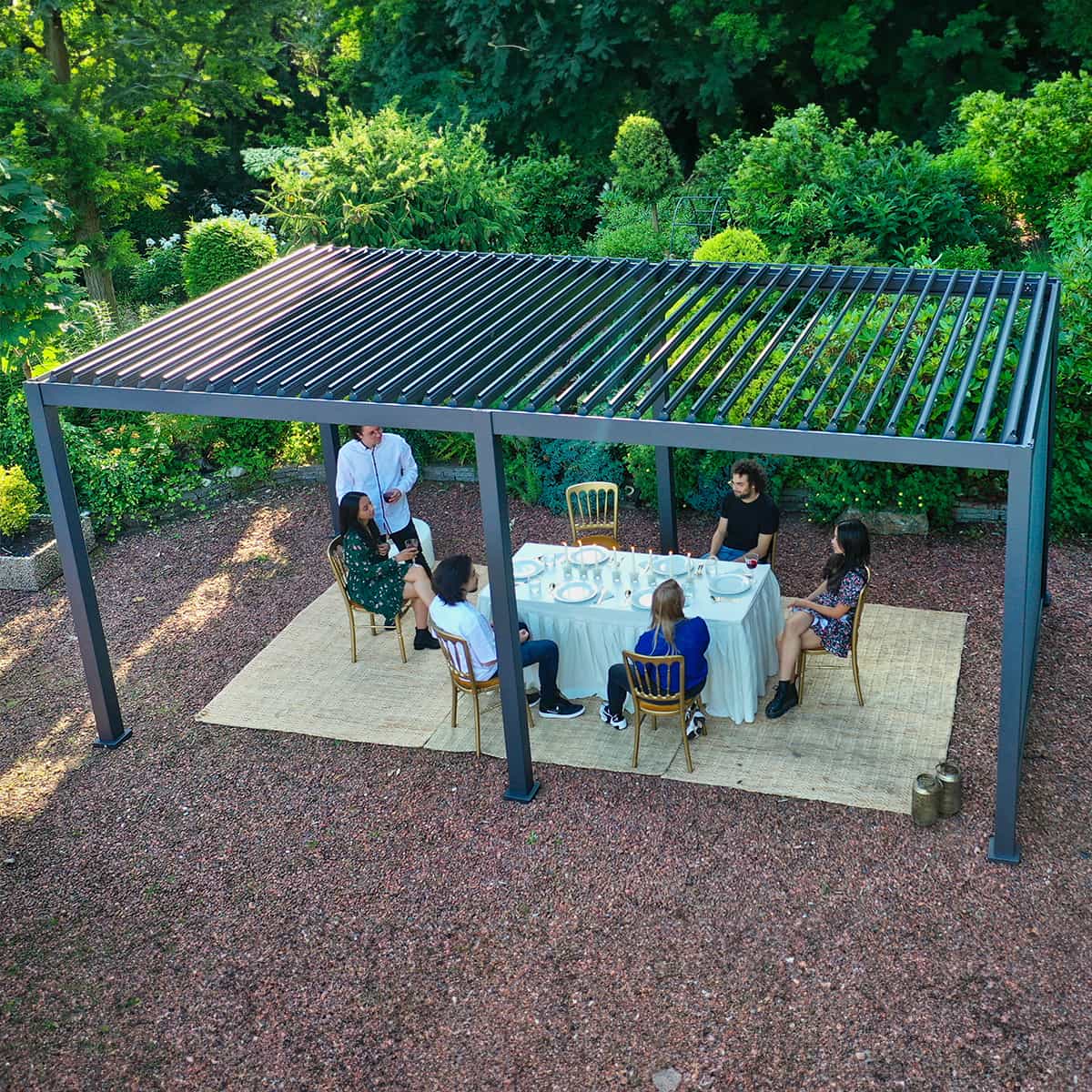 Cosa Manual Pergola 10' x 20'