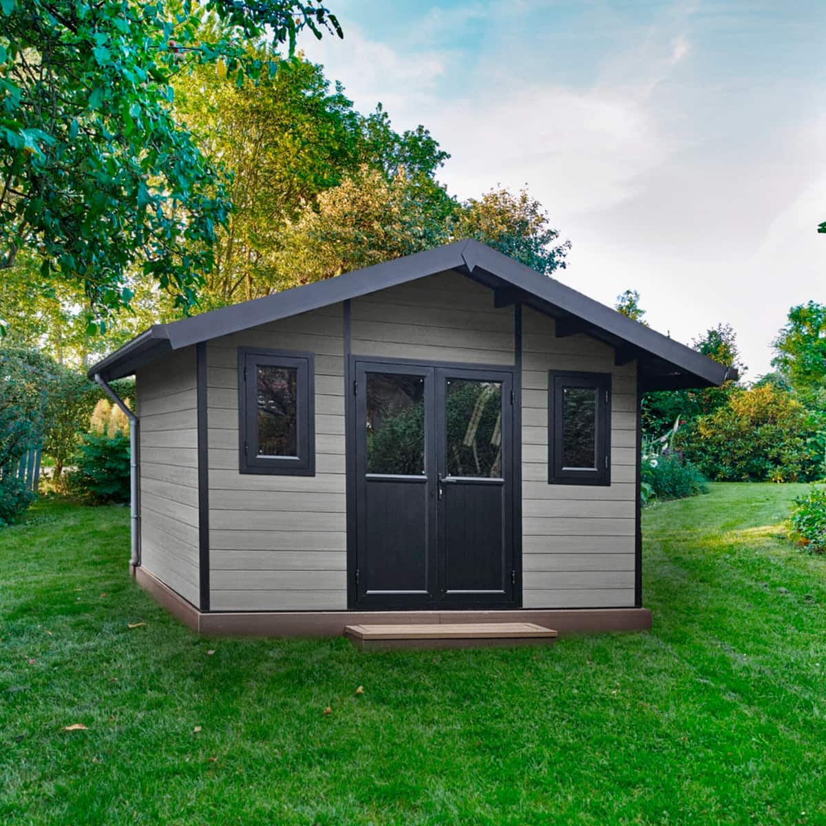 Scandinavian Shed 12' x 10' Nordic Grey