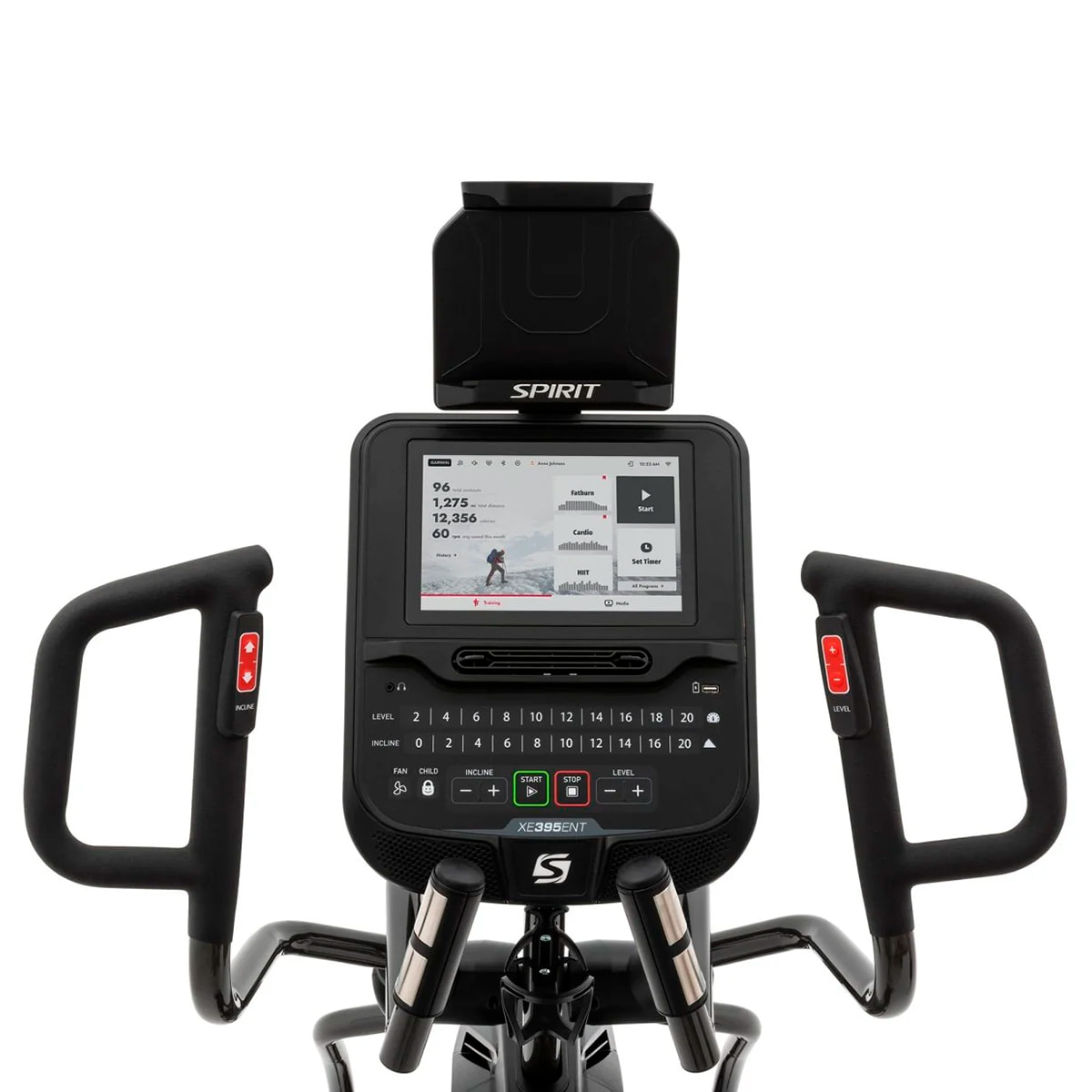 XE395ENT Spirit Elliptical 10.1'' Touchscreen