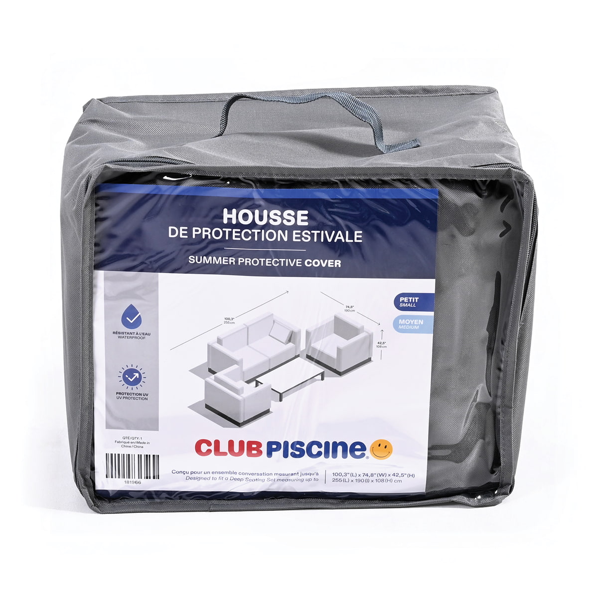 Summer Protective Cover for Loveseat Set - 100.3'' x 74.8'' x 42.5''