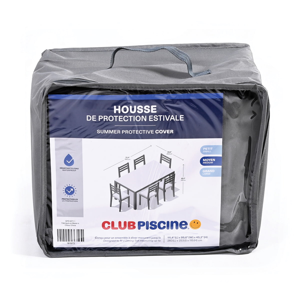 Summer Protective Cover for Dining Set - 111.4'' x 99.6'' x 45.2''