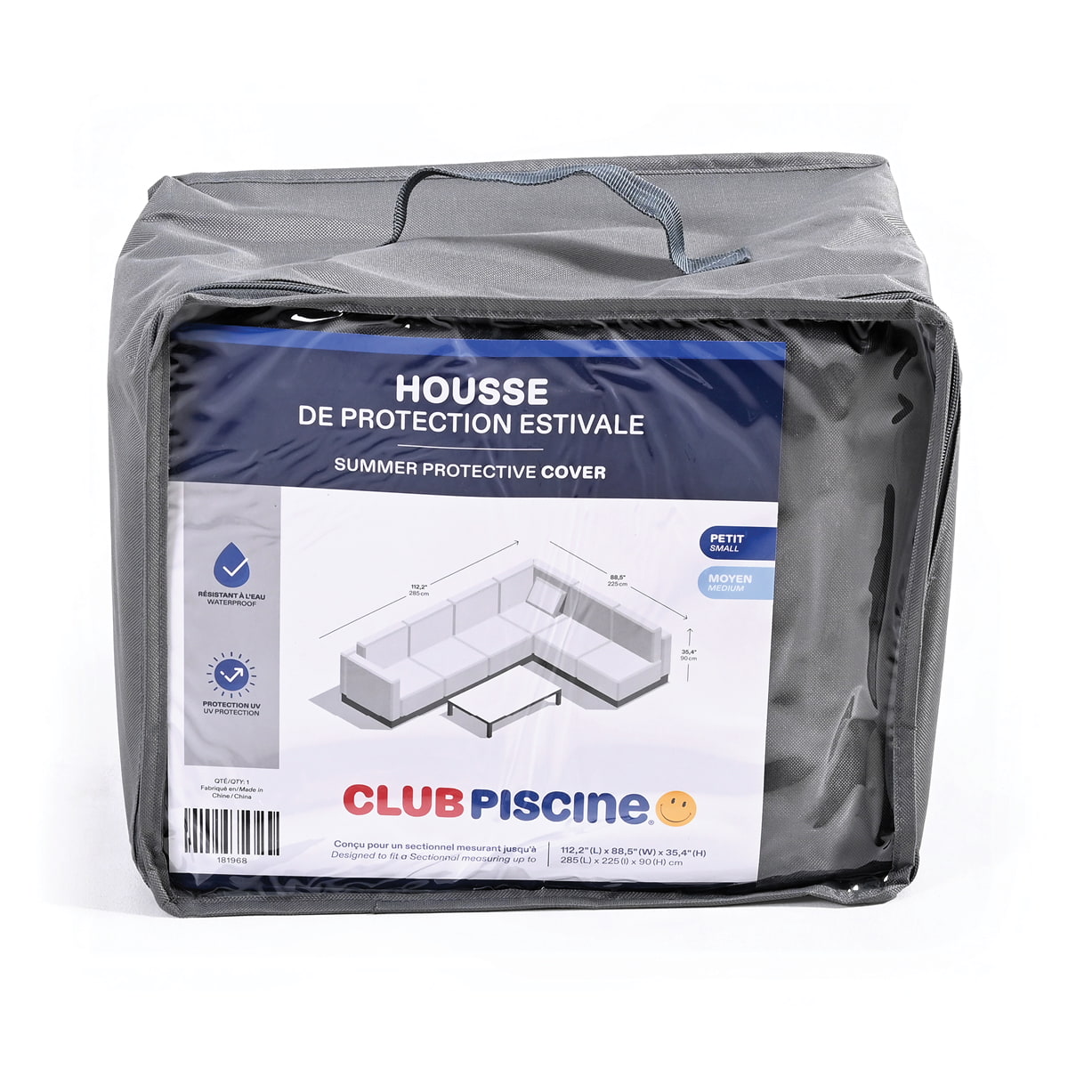 Summer Protective Cover for Sectional Set - 112.2'' x 88.5'' x 35.4''