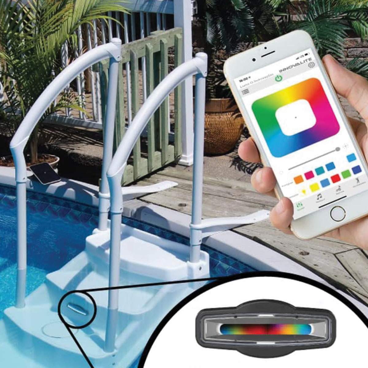 Lumière de marche hors terre