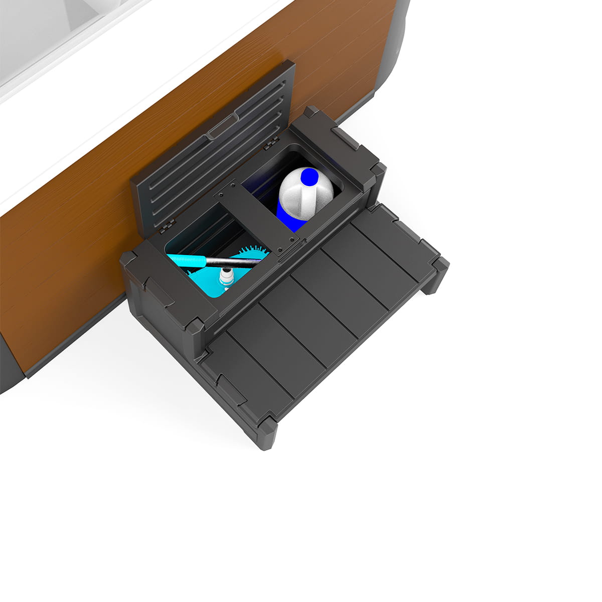 Black Spa Step with Storage