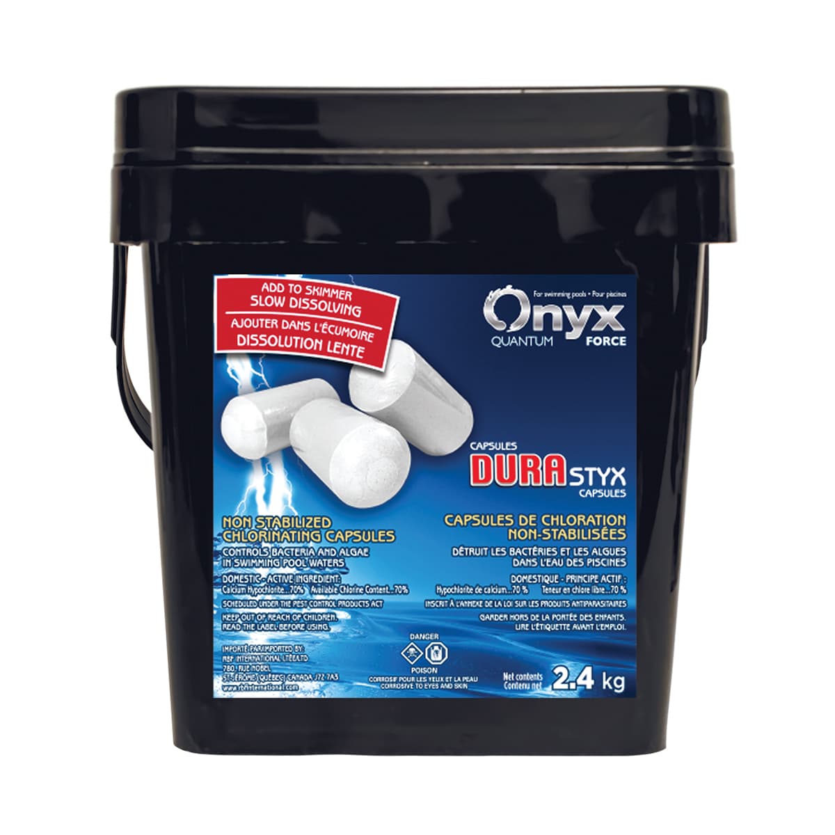 Capsules de chlore Durastyx 2.4kg