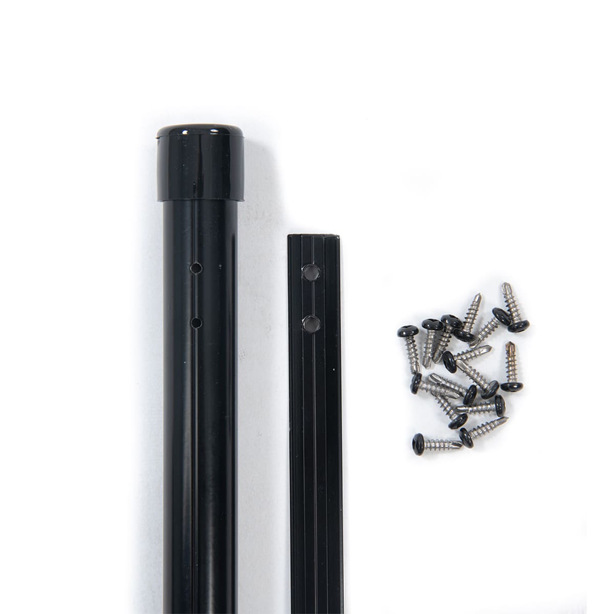 Poteau 4' en aluminium renforcé en X (noir)