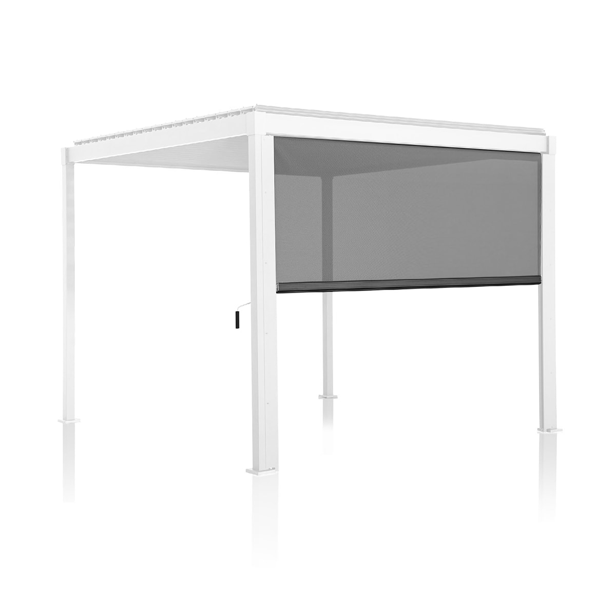 Moustiquaire déroulant pour pergola Cosa 10' - Gris pâle