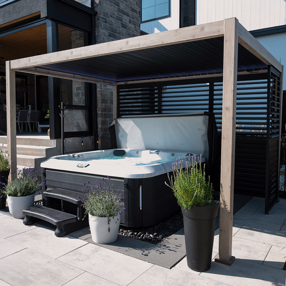 Cosa smart pergola 10' x 13' - Wood finish