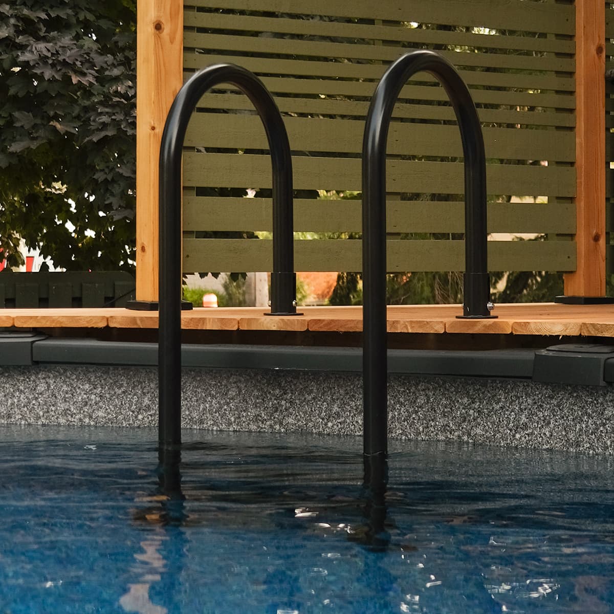Above ground pool ladder - Black