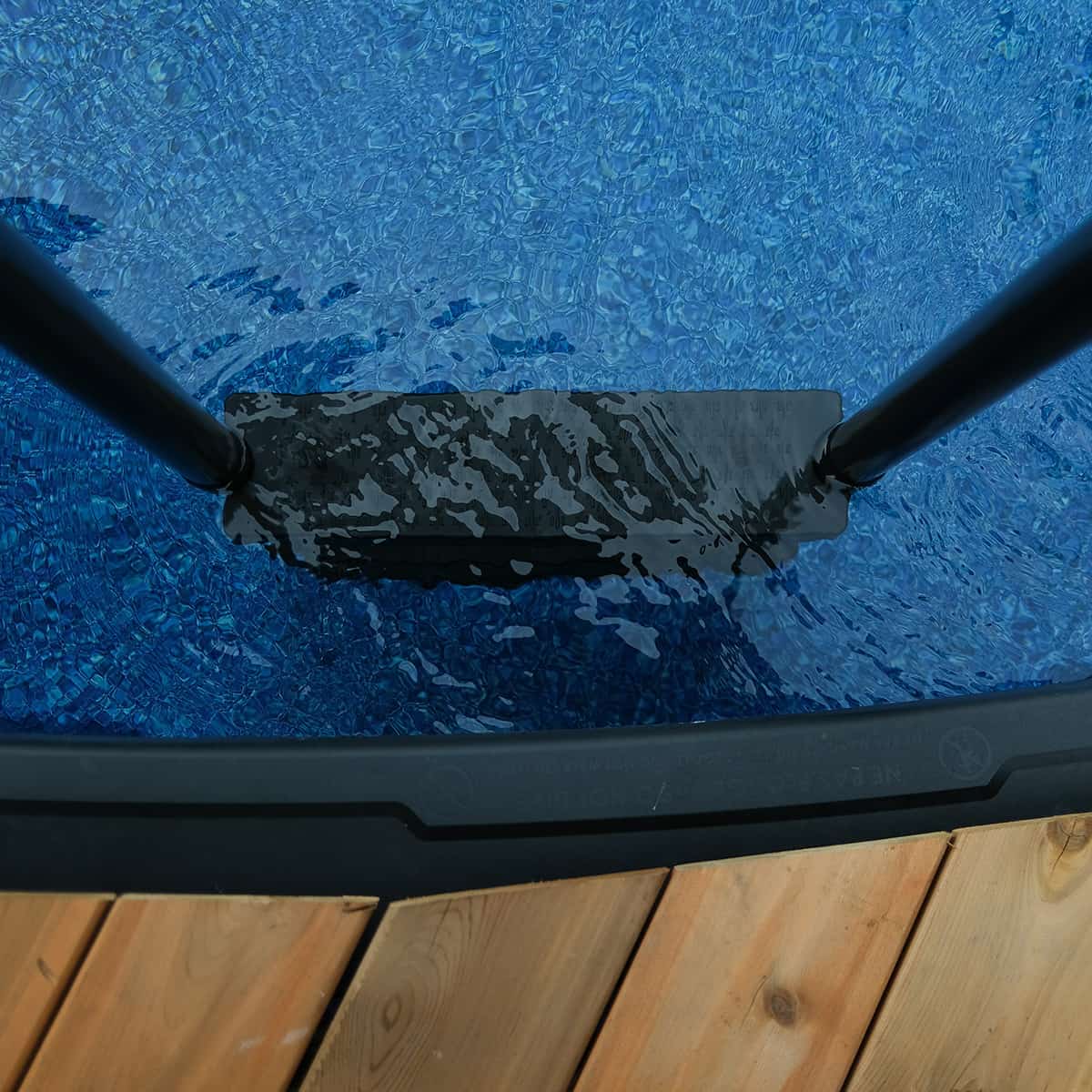Above ground pool ladder - Black