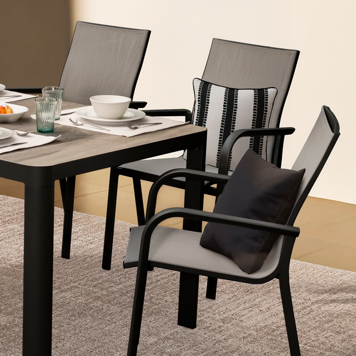 Atlantis dining set 6 chairs and table 35