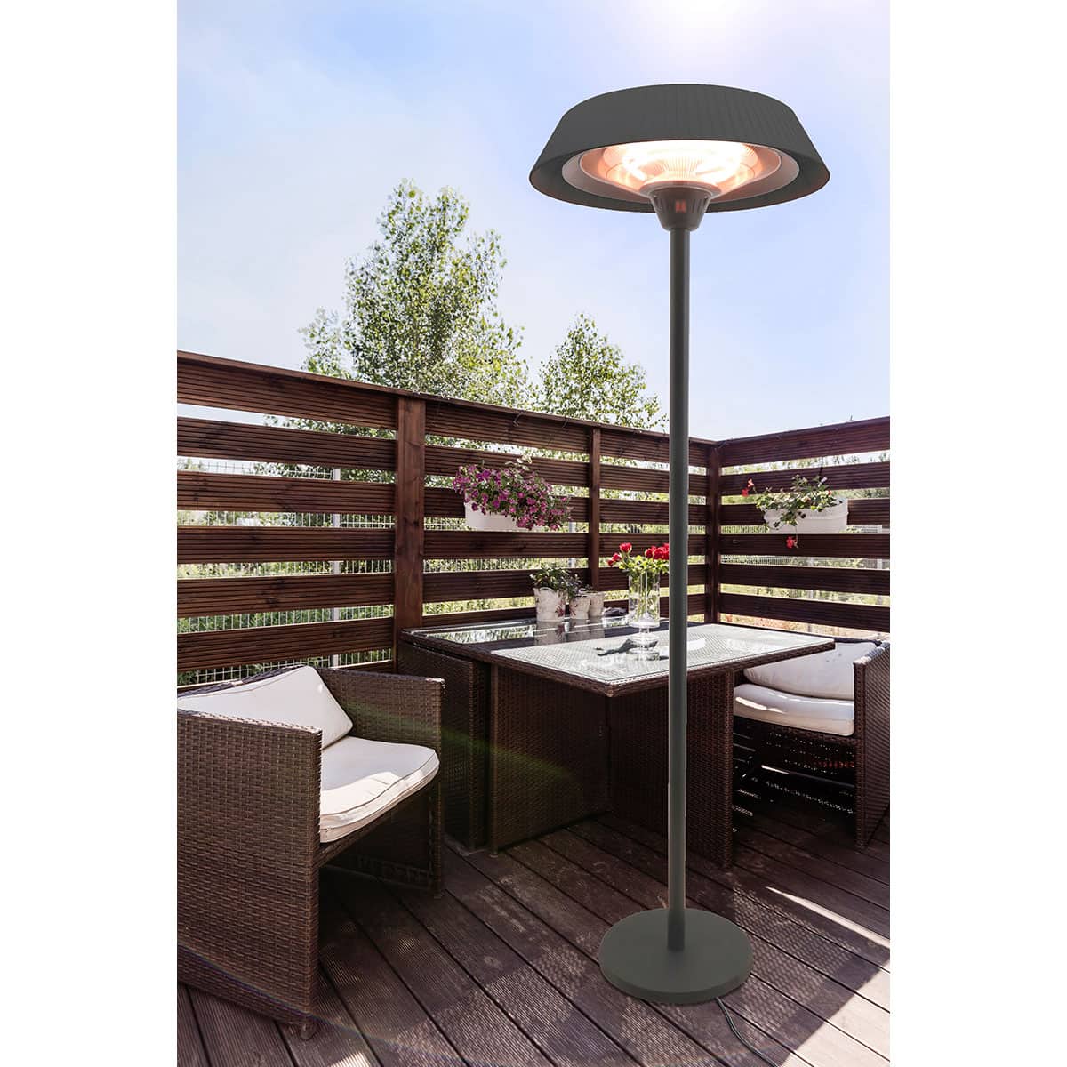 Chauffe-terrasse sur pied infrarouge HEA-21823