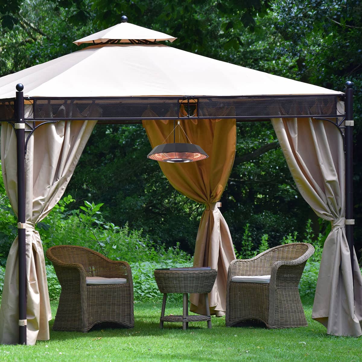 Chauffe-terrasse suspendu infrarouge HEA-21568