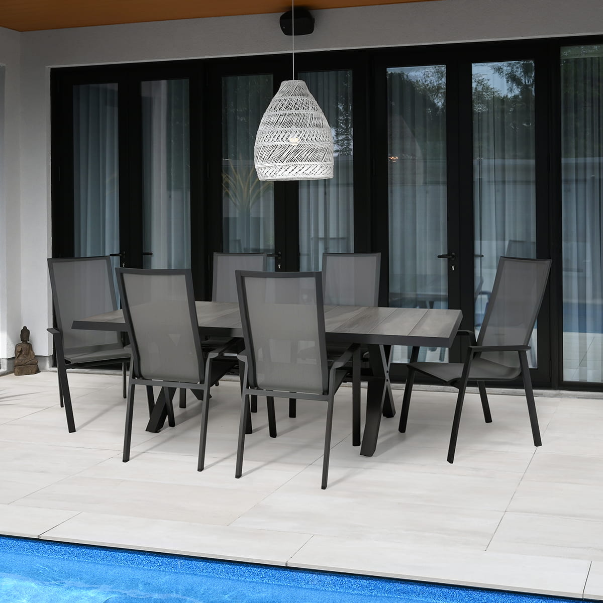 Chaise à dîner Ribe  - Gris