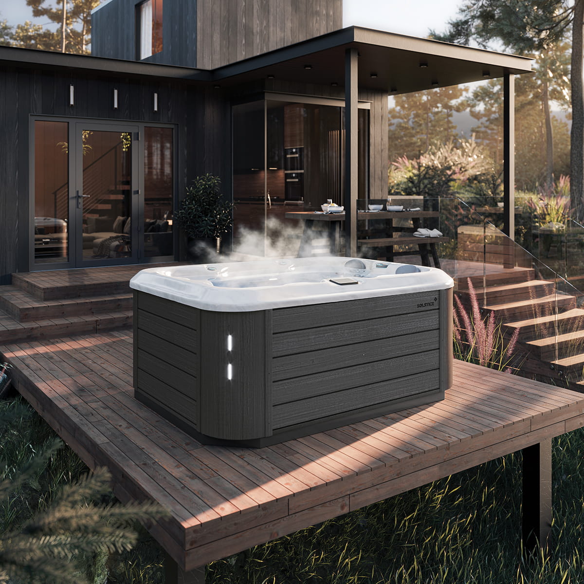 Spa Solstice S320 -  Midnight Canyon - Gris