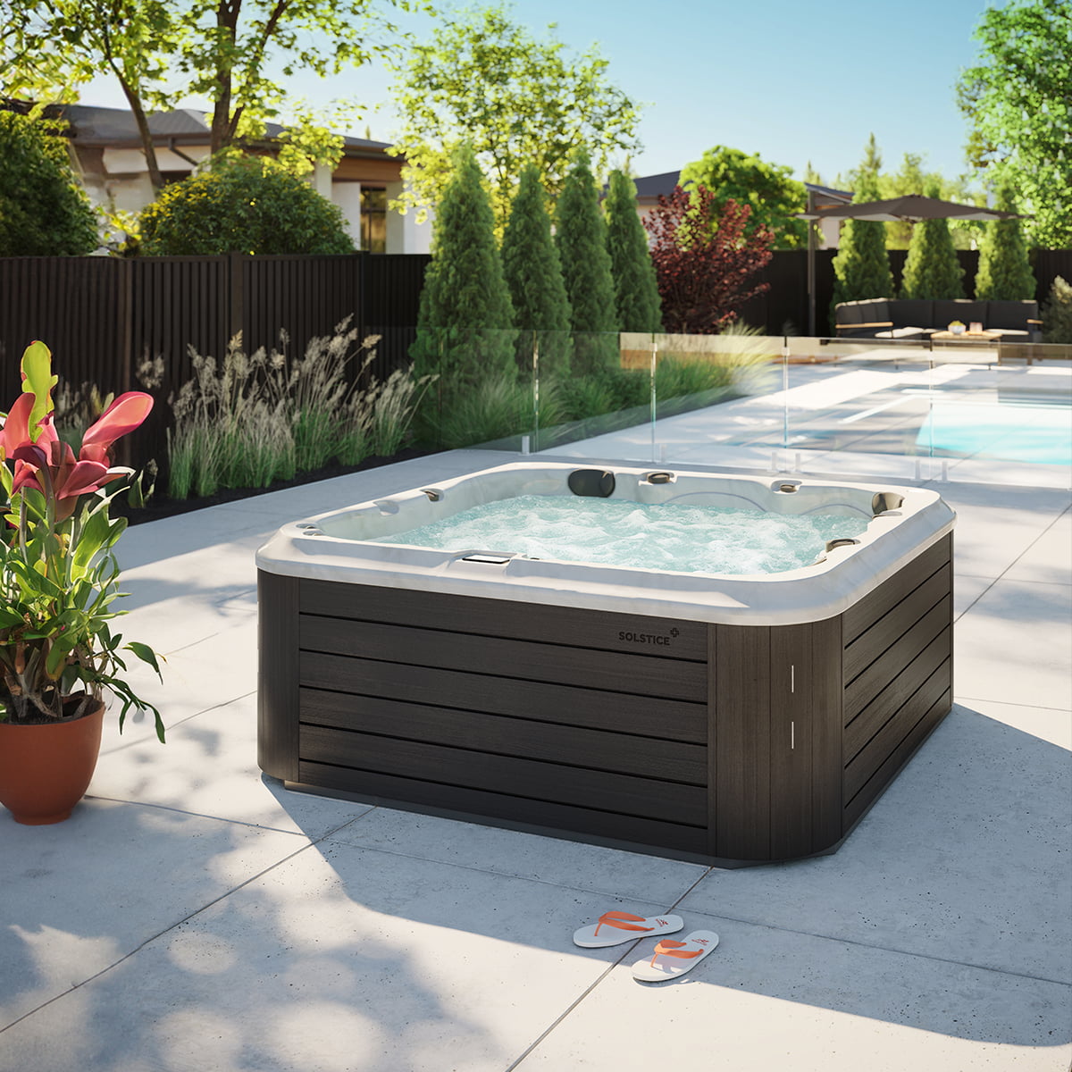 Spa Solstice S520 - Midnight Canyon - Brown