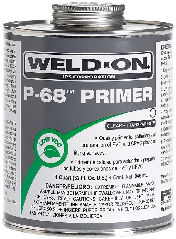 Apprêt transparent Weld-On 12209 IPS P-68 (1 pinte)