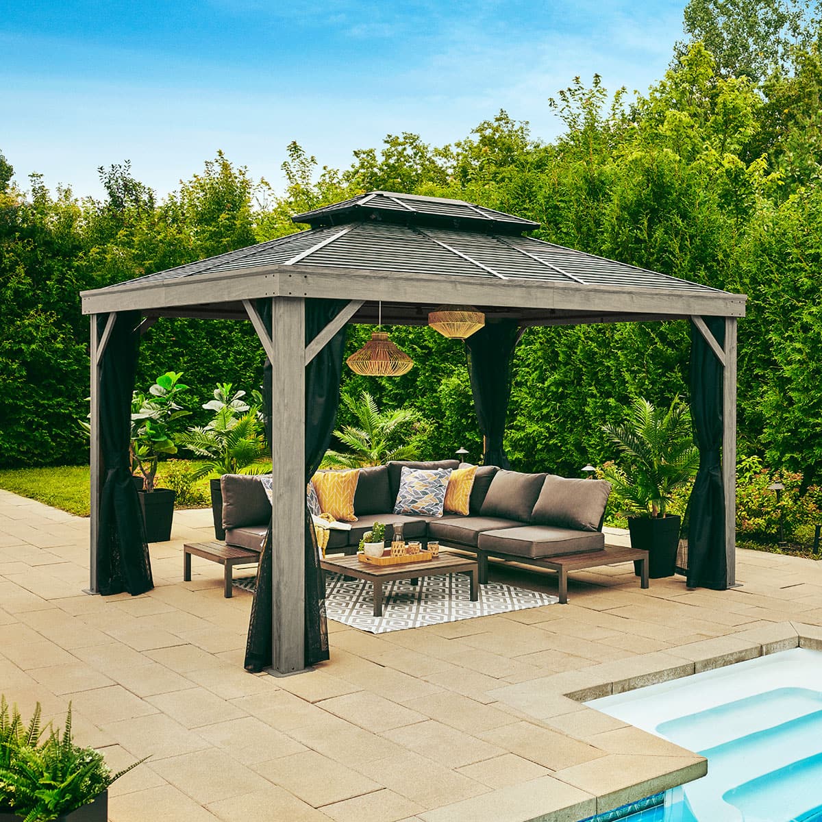 Axel Gazebo 10' x 12' - Grey