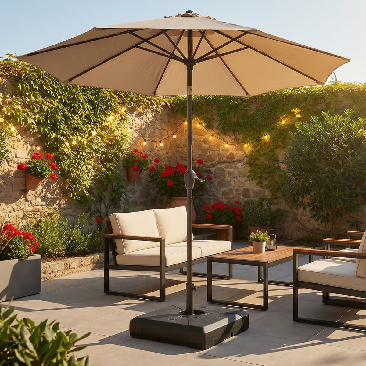 Base de parasol suspendu Deluxe 118 kg (260 lb)